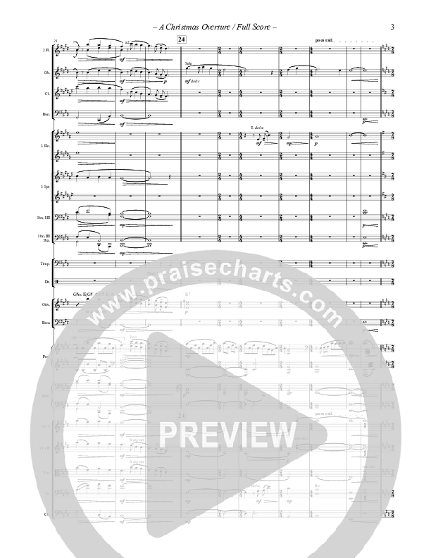 A Christmas Overture (Instrumental) Conductor's Score (Paul Campbell)
