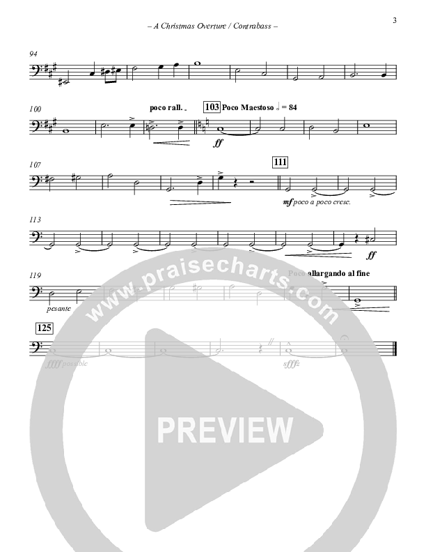 A Christmas Overture (Instrumental) Contrabass (Paul Campbell)