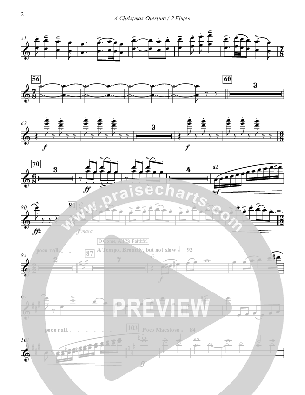 A Christmas Overture (Instrumental) Flute 1/2 (Paul Campbell)