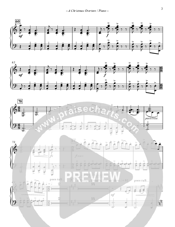 A Christmas Overture (Instrumental) Piano Sheet (Paul Campbell)