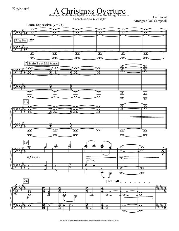 A Christmas Overture (Instrumental) Synth (Paul Campbell)