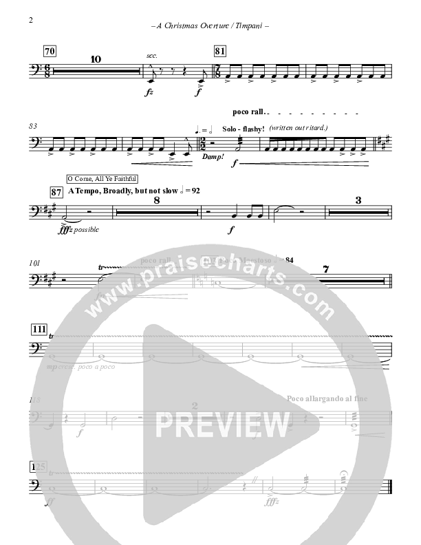 A Christmas Overture (Instrumental) Timpani (Paul Campbell)