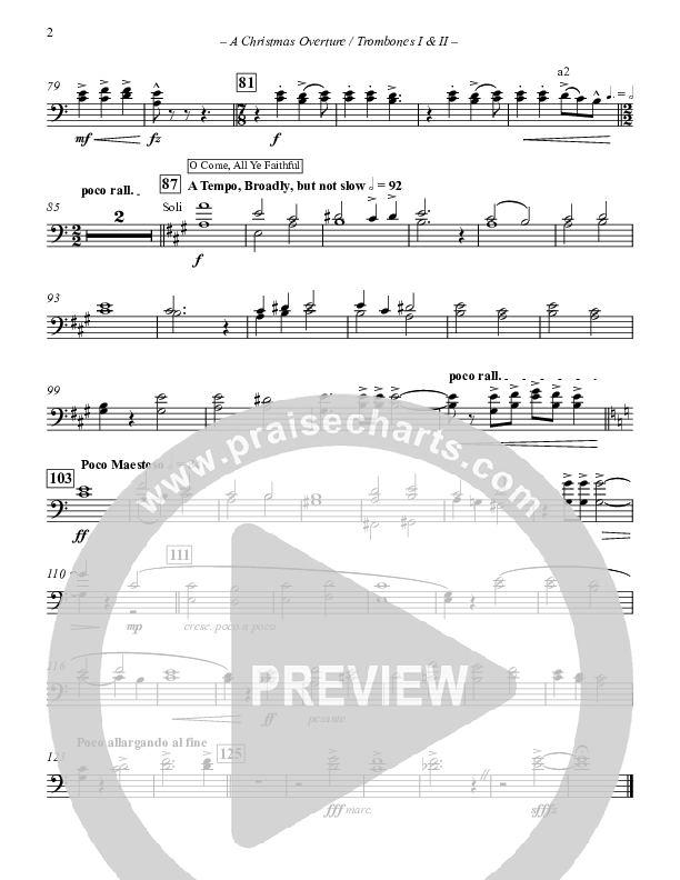 A Christmas Overture (Instrumental) Trombone 1/2 (Paul Campbell)