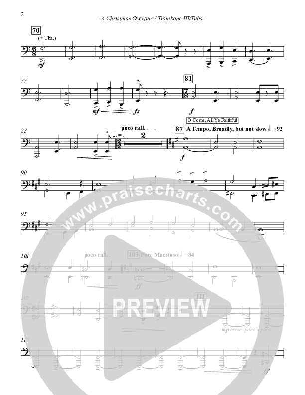 A Christmas Overture (Instrumental) Trombone 3/Tuba (Paul Campbell)