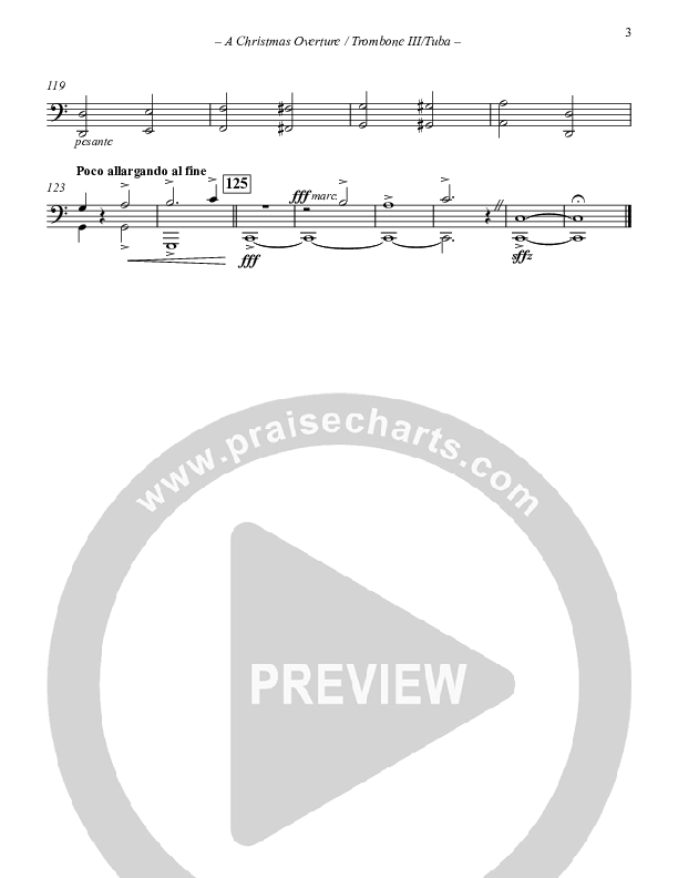 A Christmas Overture (Instrumental) Trombone 3/Tuba (Paul Campbell)