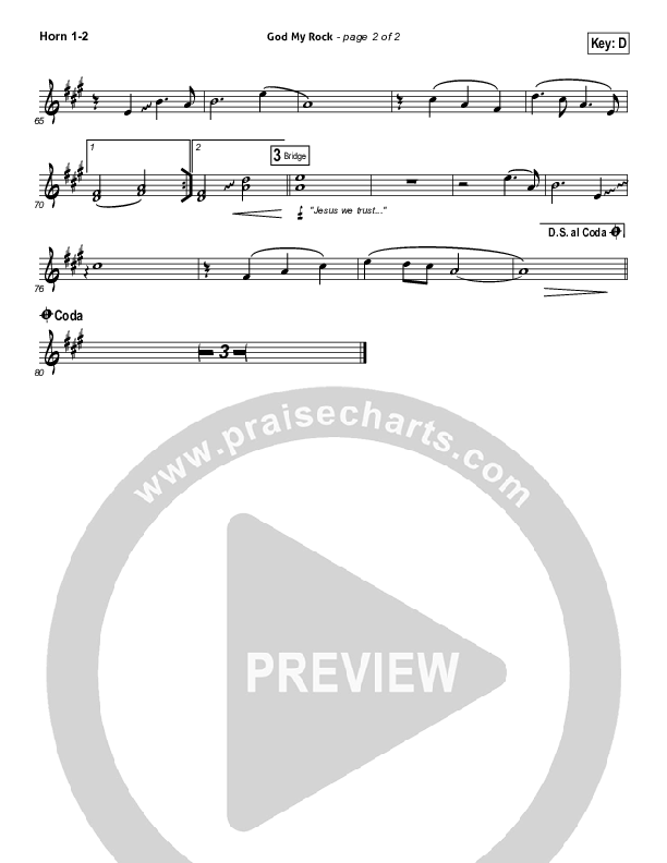 God My Rock Brass Pack (Brenton Brown)