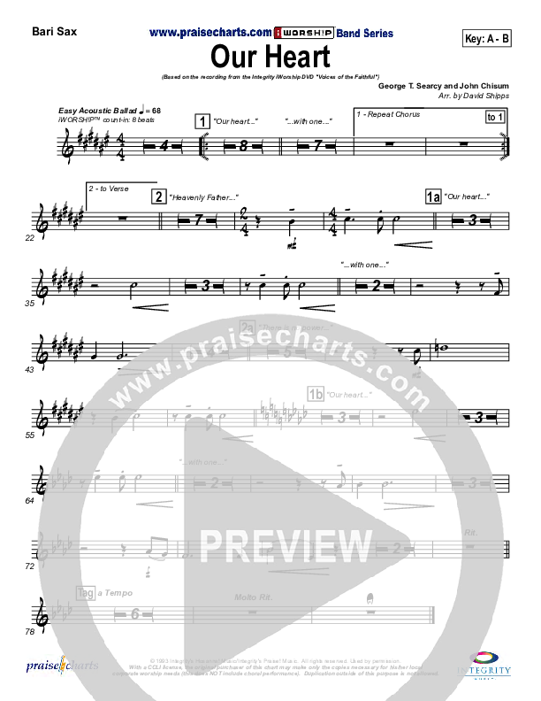 Our Heart Bari Sax (Travis Cottrell)