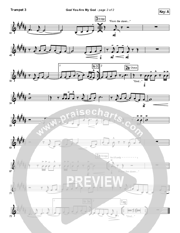 God You Are My God Trumpet 3 (Vertical Worship)