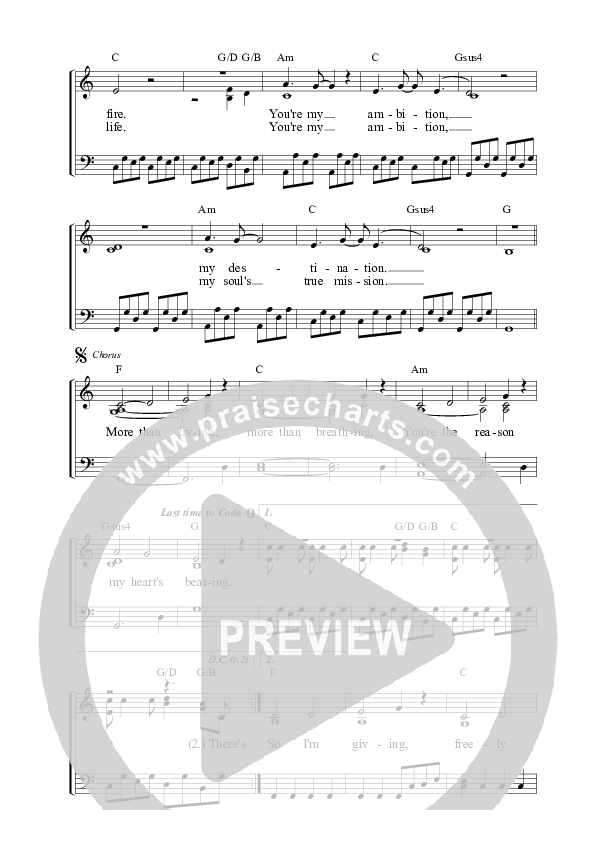 True Intimacy Lead Sheet (SAT) (Rend Collective)