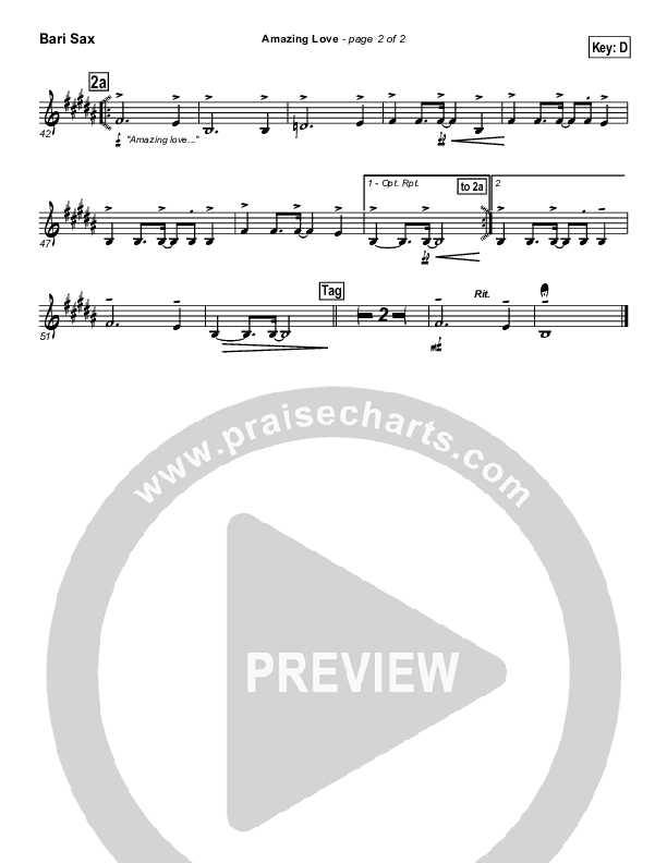 Amazing Love Bari Sax (Graham Kendrick)