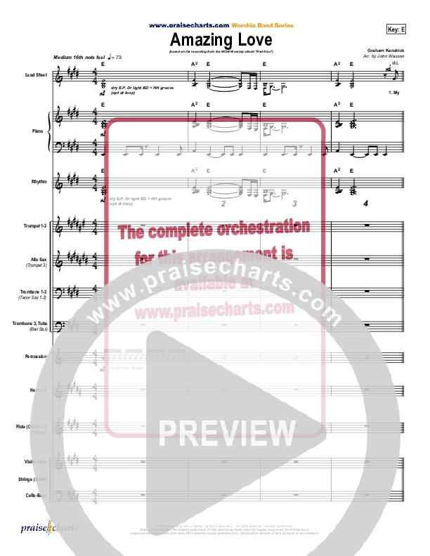 Amazing Love Conductor's Score (Graham Kendrick)