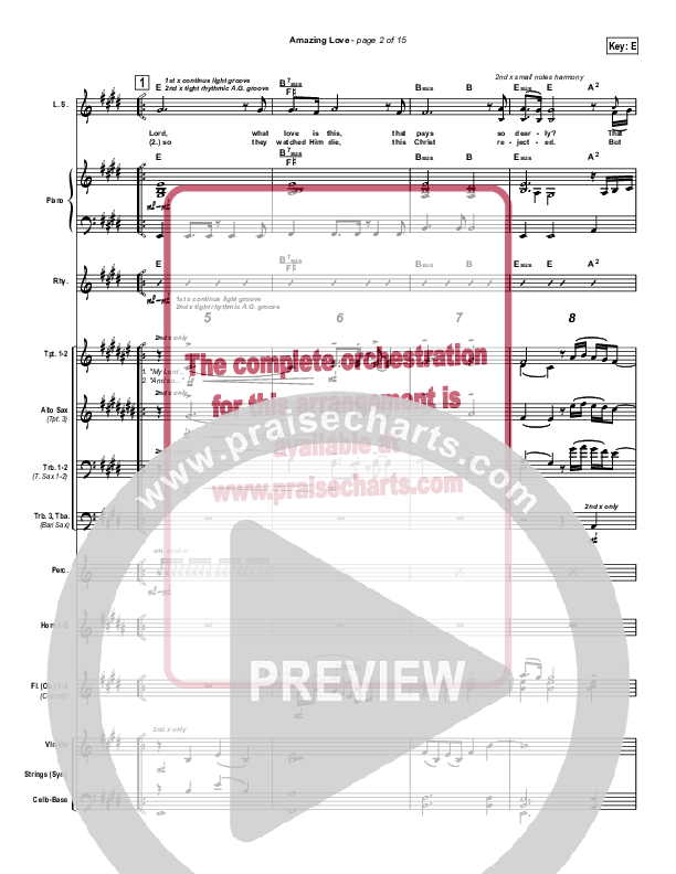 Amazing Love Conductor's Score (Graham Kendrick)