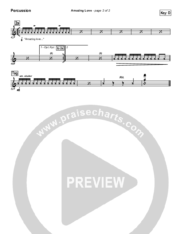 Amazing Love Percussion (Graham Kendrick)