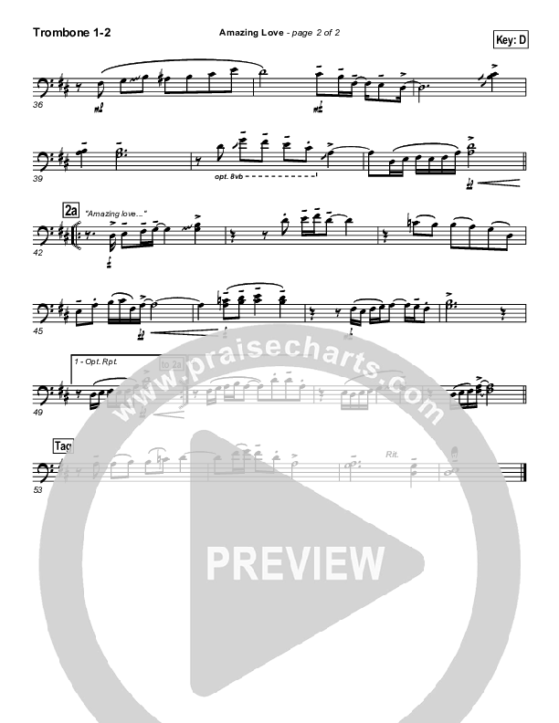 Amazing Love Trombone 1/2 (Graham Kendrick)