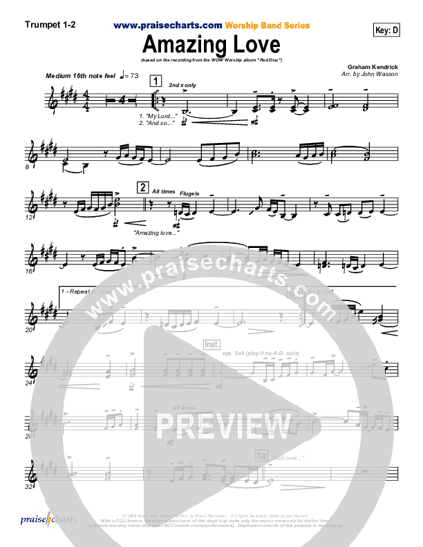 Amazing Love Trumpet 1,2 (Graham Kendrick)