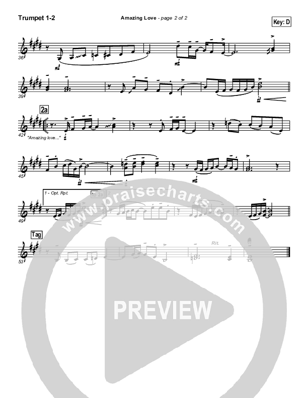 Amazing Love Trumpet 1,2 (Graham Kendrick)