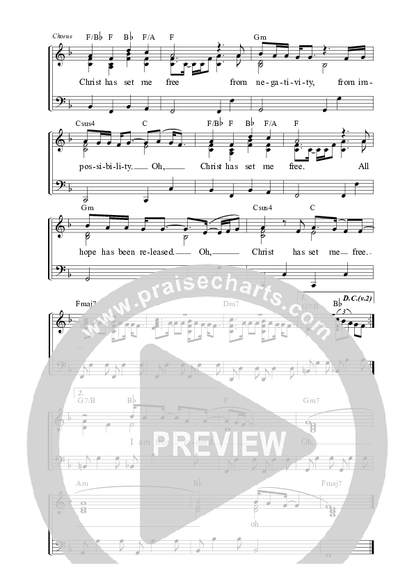 Christ Has Set Me Free Piano/Vocal (Rend Collective)