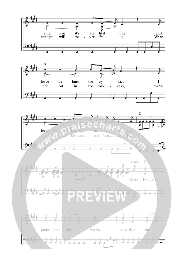 Praise Like Fireworks Piano/Vocal (Rend Collective)