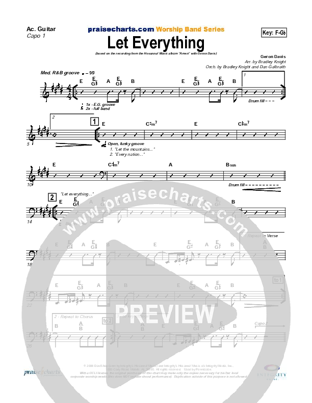 Let Everything Acoustic Guitar (Geron Davis)