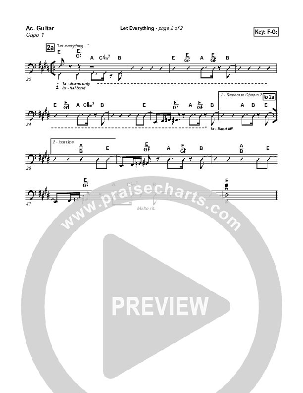 Let Everything Acoustic Guitar (Geron Davis)