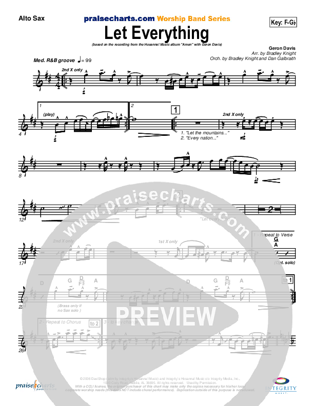 Let Everything Alto Sax (Geron Davis)