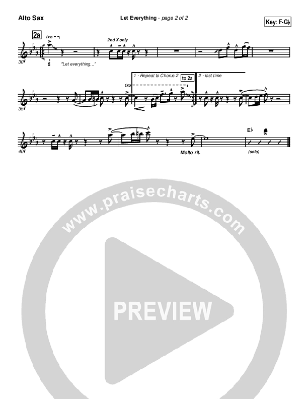 Let Everything Alto Sax (Geron Davis)