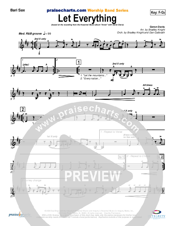 Let Everything Bari Sax (Geron Davis)