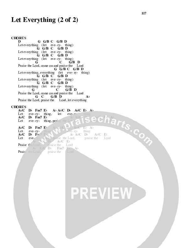 Let Everything Chords & Lyrics (Geron Davis)