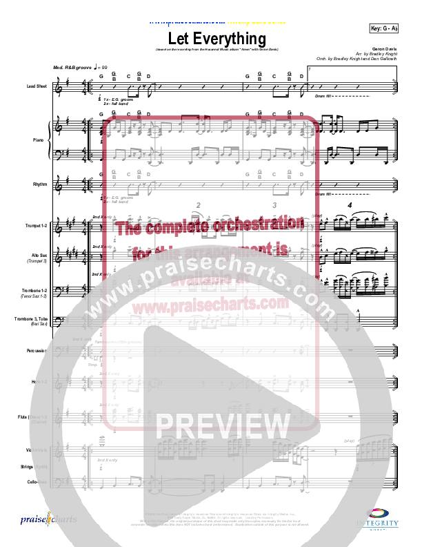 Let Everything Conductor's Score (Geron Davis)