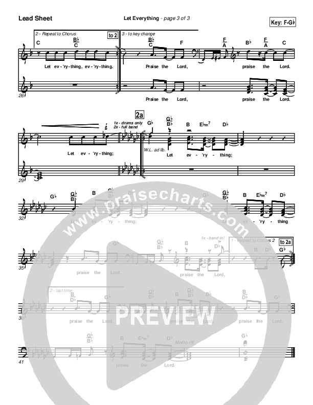 Let Everything Lead Sheet (Geron Davis)