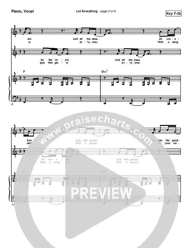 Let Everything Piano/Vocal (Geron Davis)