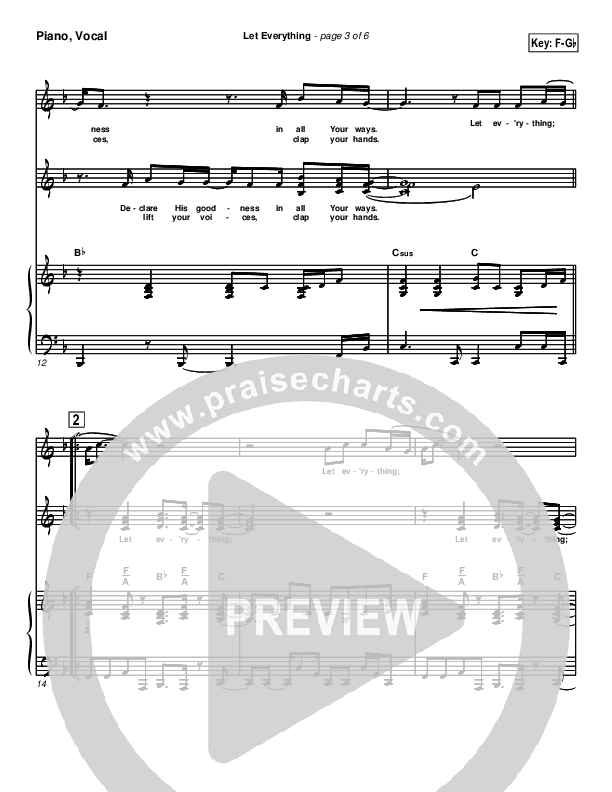 Let Everything Piano/Vocal (Geron Davis)