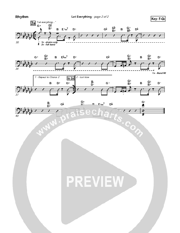 Let Everything Rhythm Chart (Geron Davis)