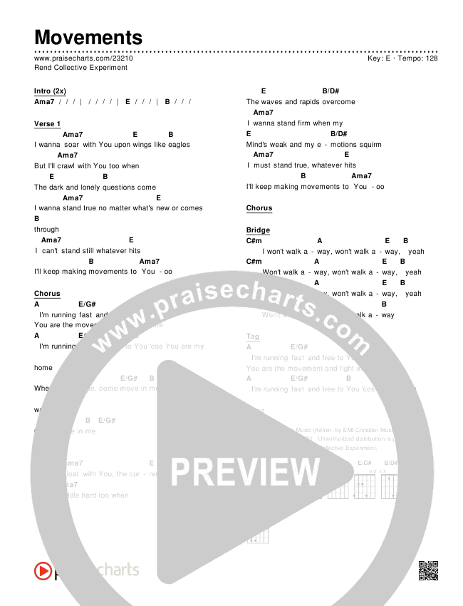 Movements Chords & Lyrics (Rend Collective)