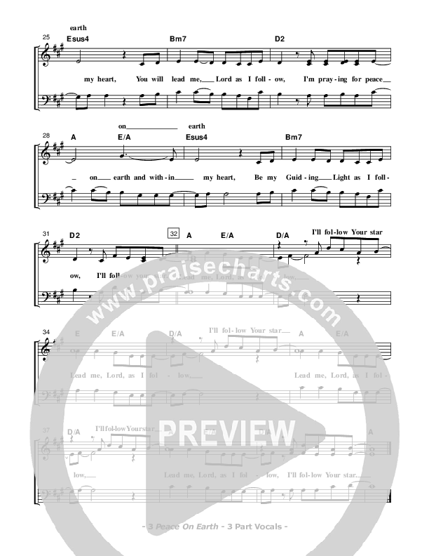 Peace On Earth Lead Sheet (SAT) (Don Chapman)