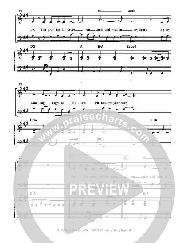 Peace On Earth Piano/Vocal (Don Chapman)