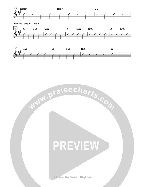 Peace On Earth Rhythm Chart (Don Chapman)