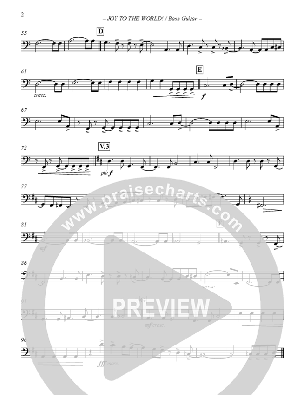 Joy To The World Bass Guitar (Paul Campbell)