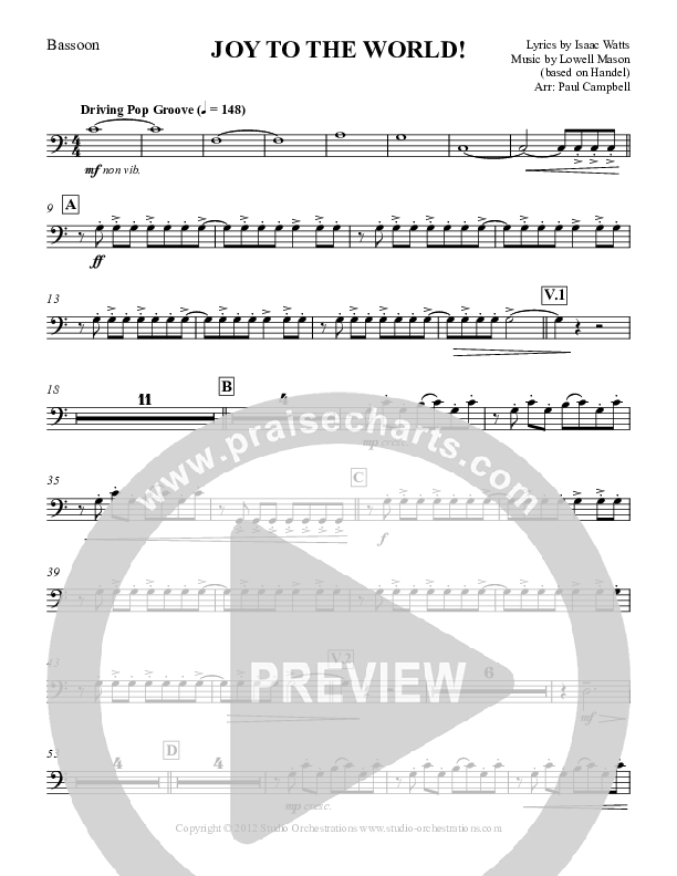 Joy To The World Bassoon (Paul Campbell)