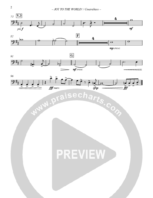 Joy To The World Contrabass (Paul Campbell)