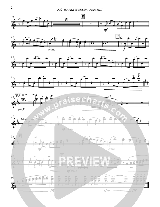 Joy To The World Flute 1/2 (Paul Campbell)