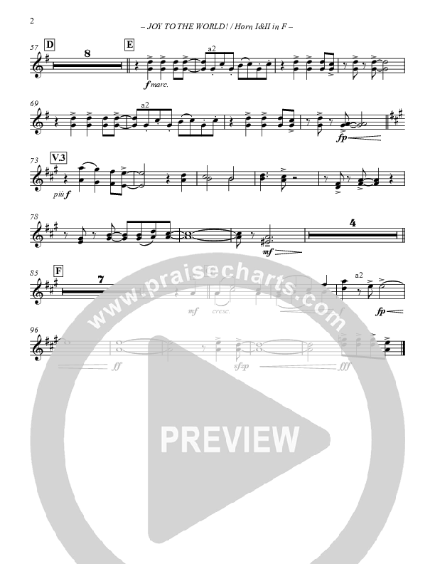 Joy To The World French Horn 1/2 (Paul Campbell)