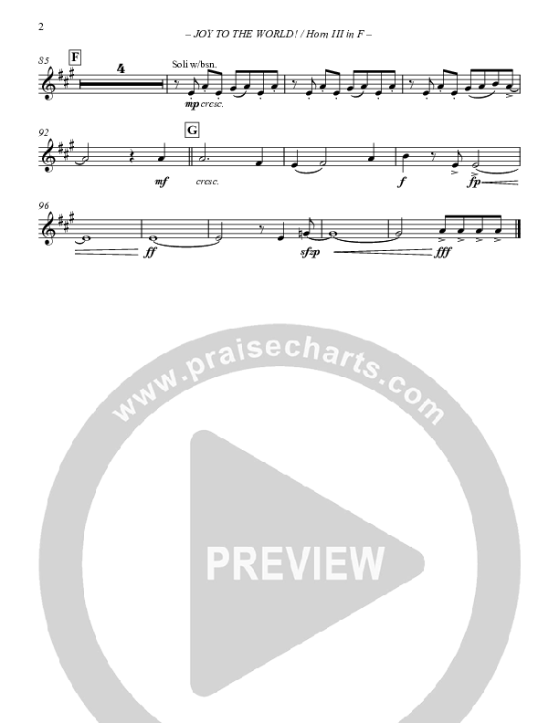 Joy To The World French Horn 3 (Paul Campbell)