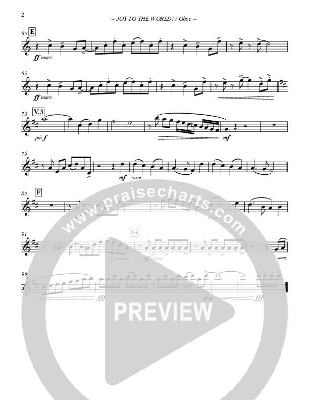 Joy To The World Oboe (Paul Campbell)