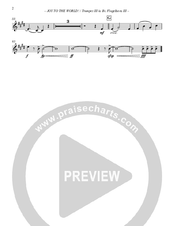 Joy To The World Trumpet 3 (Paul Campbell)