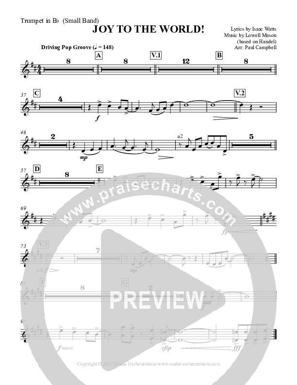 Joy To The World Trumpet (Paul Campbell)