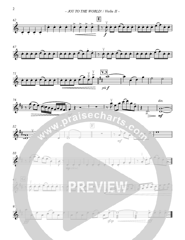 Joy To The World Violin 2 (Paul Campbell)