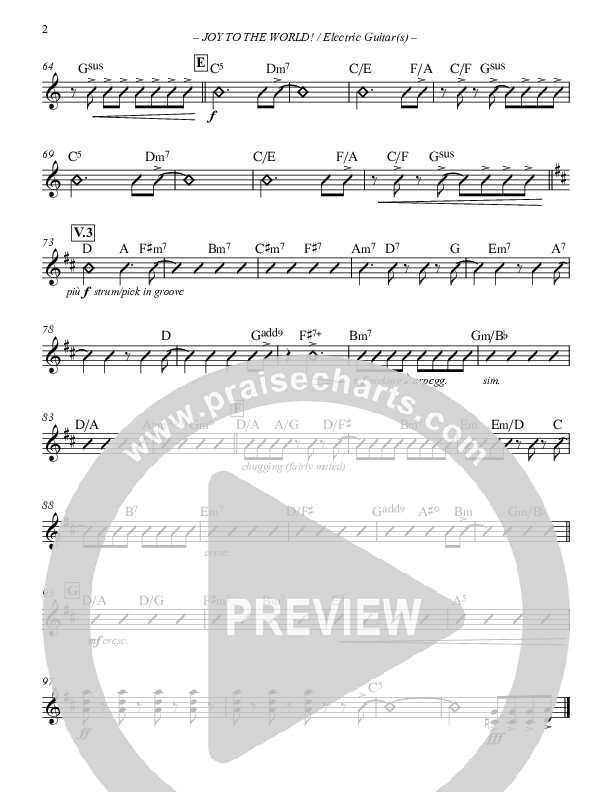 Joy To The World Electric Guitar (Paul Campbell)