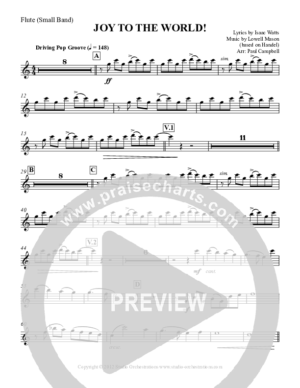 Joy To The World Flute (Paul Campbell)