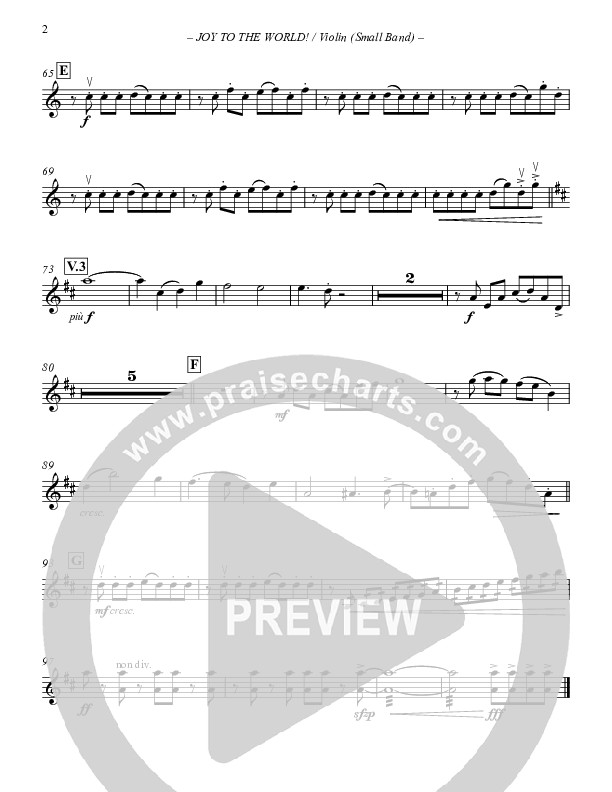 Joy To The World Violins (Paul Campbell)